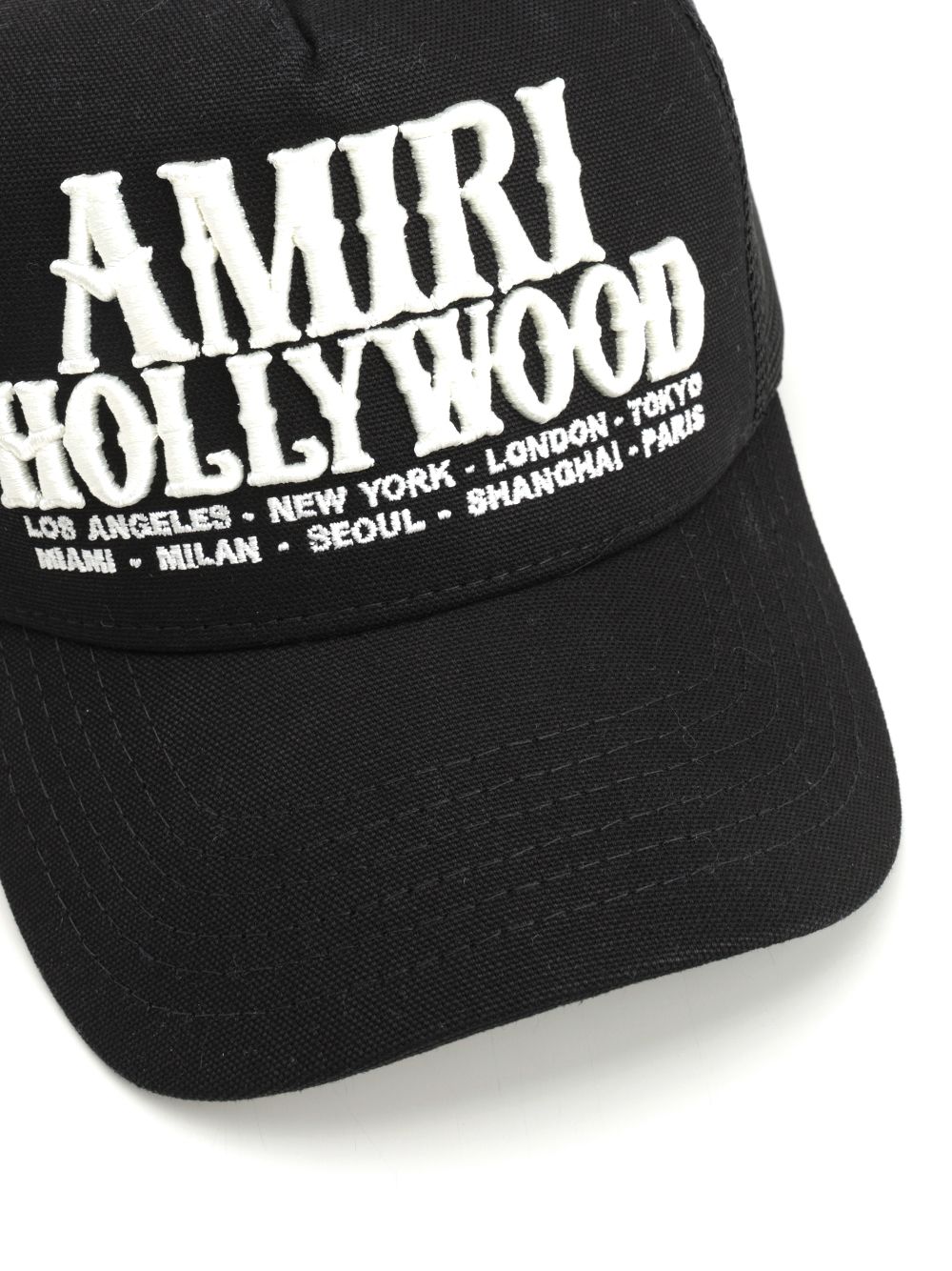 Amiri Hollywood Trucker Hat Cappelli - Nero | 154e838a022ab2be87bc1f120b755ee0510baa2d