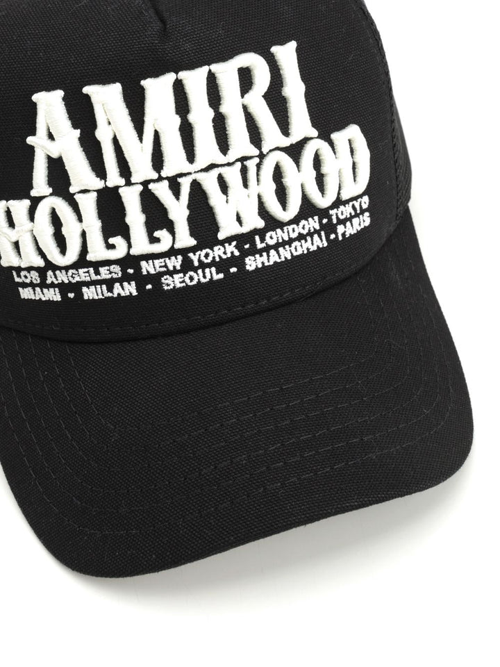 Amiri Hollywood Trucker Hat Cappelli - Nero | 154e838a022ab2be87bc1f120b755ee0510baa2d