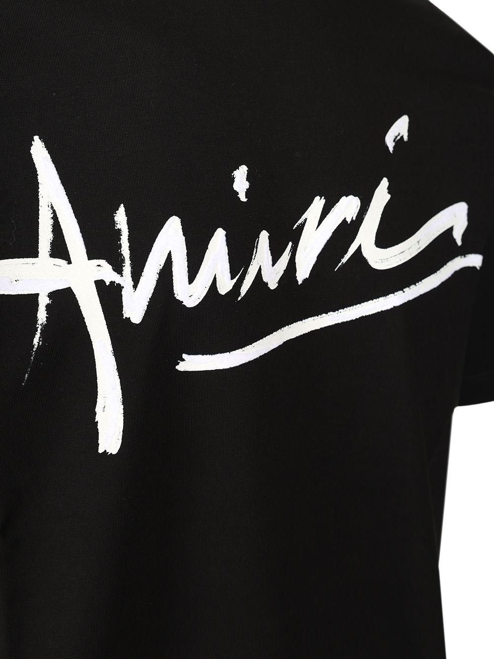 Amiri Script Tee T-Shirt - Nero | 0bdb3f819faa7729cd1eca687e12d95bdb02ede0