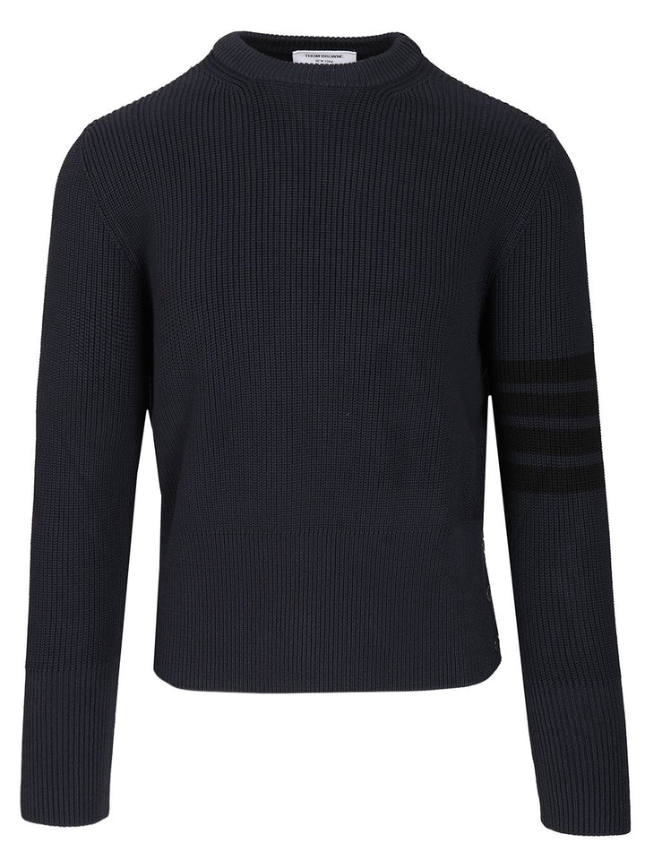 Thom Browne Cotton Sweater Knitwear - Blu | 81e90ef25c8ae05ece4a7540dbaadb282f2b61e9