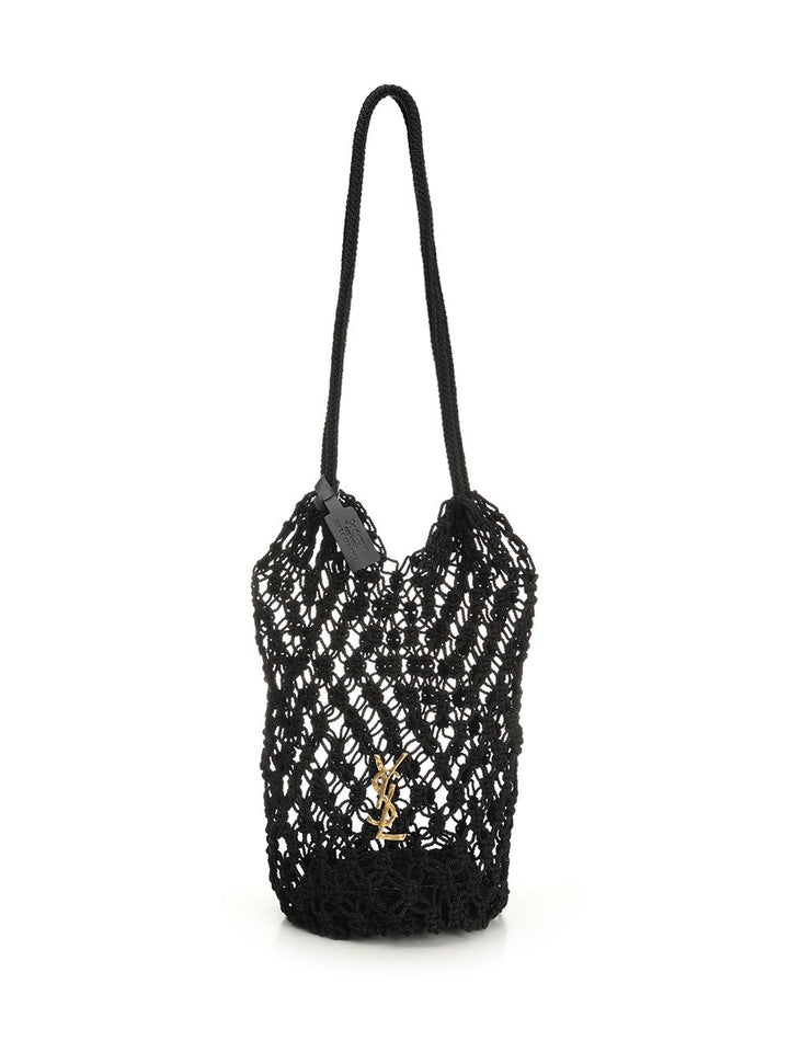 Saint Laurent Crochet Hobo Bag Shoulder Bags - Nero | 0752b3b529f5bb396a963e21a52ee17f483f4abb