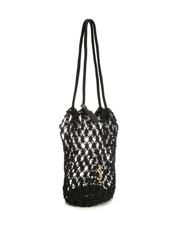 Saint Laurent Crochet Hobo Bag Shoulder Bags - Nero | b2631da5de5b364654c55332215791c752badb71
