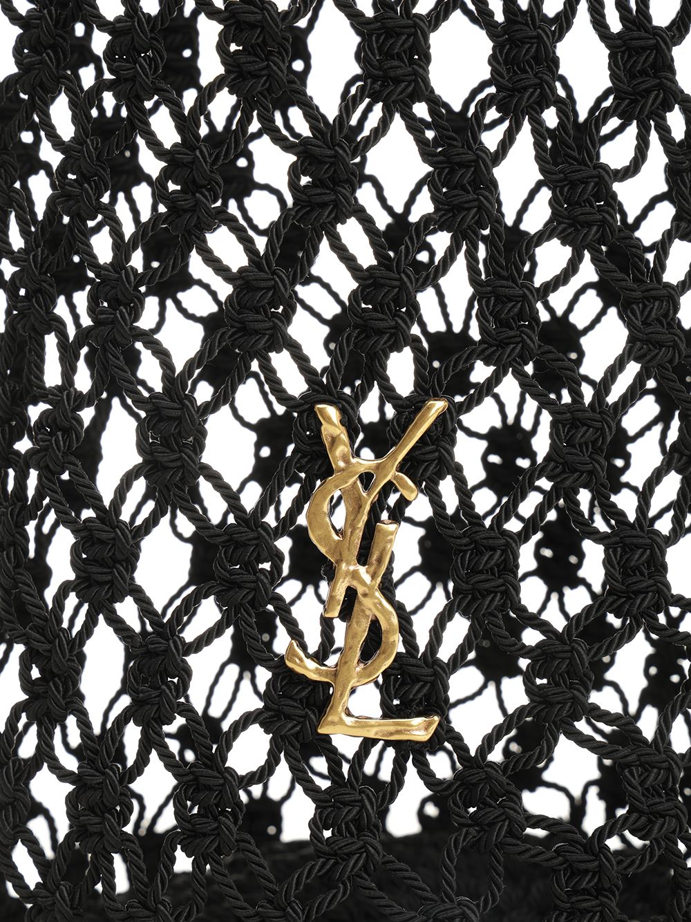 Saint Laurent Crochet Hobo Bag Shoulder Bags - Nero | 4904e13229ecd85bae917eff366b7239684b2202