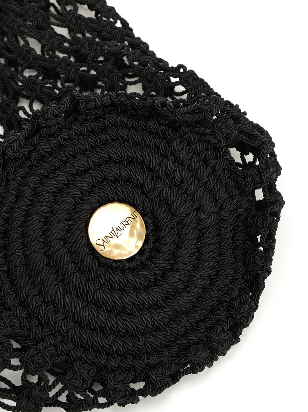 Saint Laurent Crochet Hobo Bag Shoulder Bags - Nero | 868ba59bf0a6d0d9fa2722fcbdc46335525e01a5
