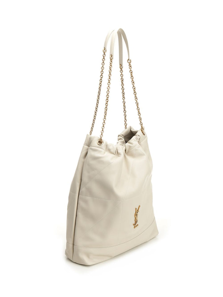 Saint Laurent Pochon Jamie Shoulder Bags - Bianco | 01afd45654a8a8046ef66886f9b183644e0fa0ab