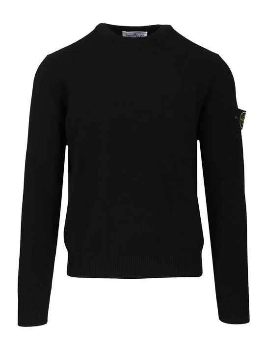 Crew Neck Sweater Knitwear Nero