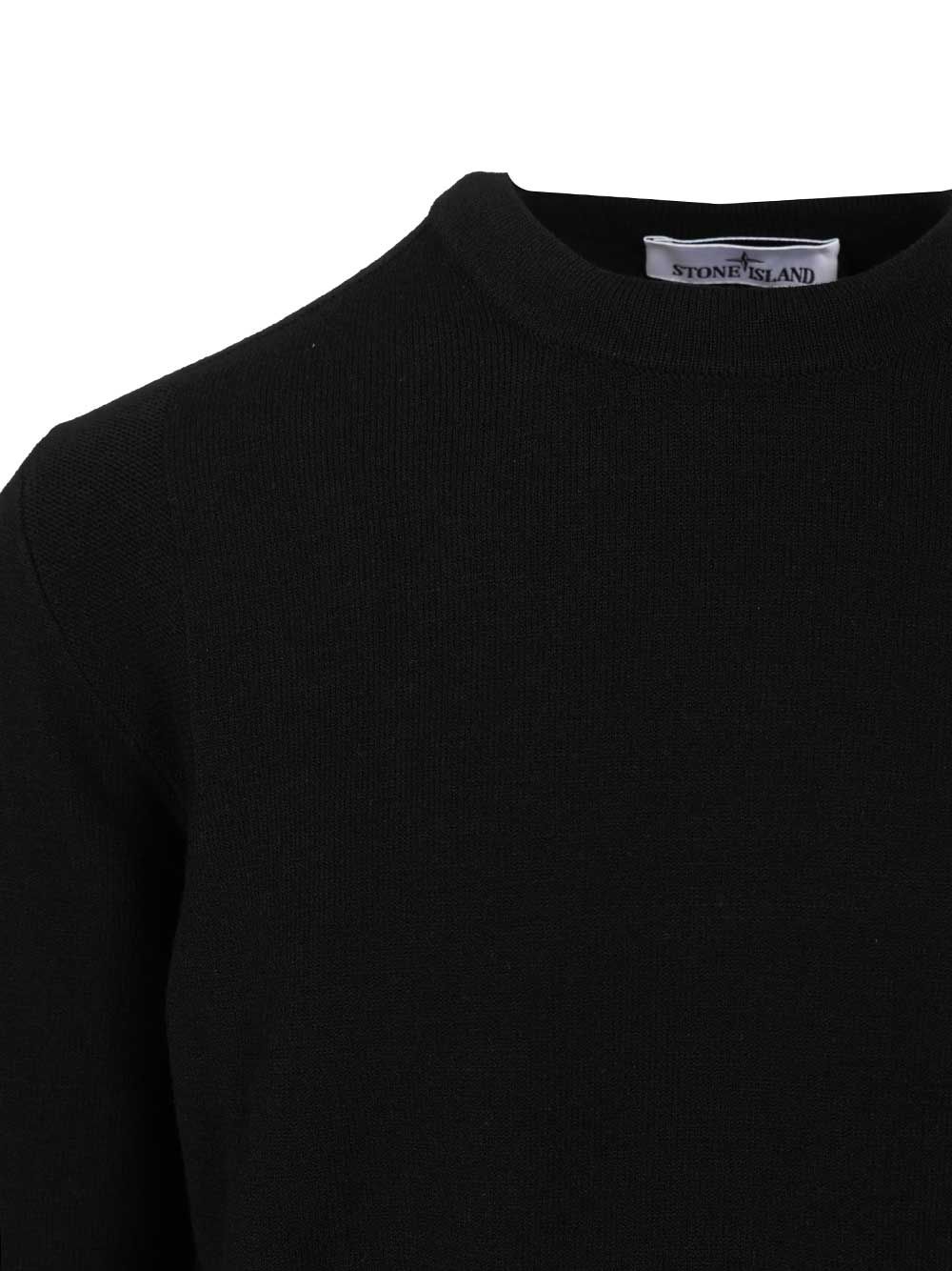 Stone Island Crew Neck Sweater Knitwear - Nero | 1126f4151df0c1ad3aabe36c454d109cd9a0a78a