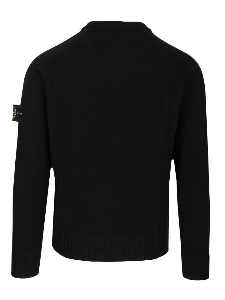 Stone Island Wool Sweater Knitwear - Nero | 39d4059d062ec1a7d3980f4b9701a892ead8303f