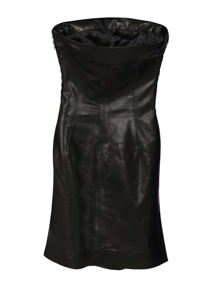 Amiri Leather Mini Dress Abiti - Nero | cbab0ad03faac2f6b6c1beb75ba65baafa33e651