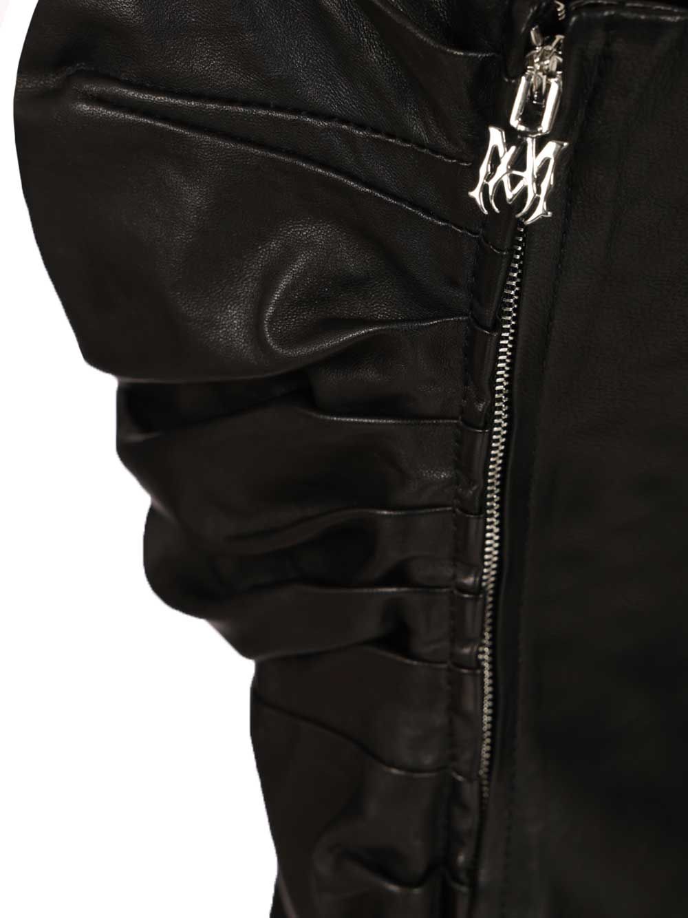 Amiri Leather Mini Dress Abiti - Nero | 77752b3e7e728e2c3e9d073b3e100f7664ad1bad