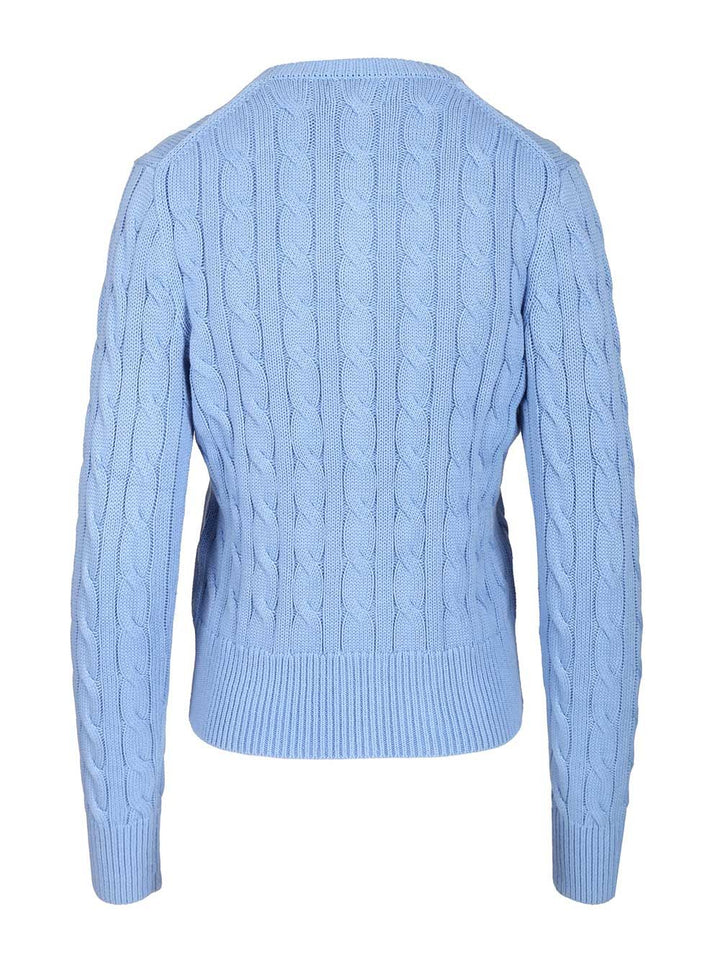 Polo Ralph Lauren Cotton Cardigan By Polo Ralph Lauren Knitwear - Light blue | 83eb9fcbb0d0290b454236512f60aaf6062ee9c5