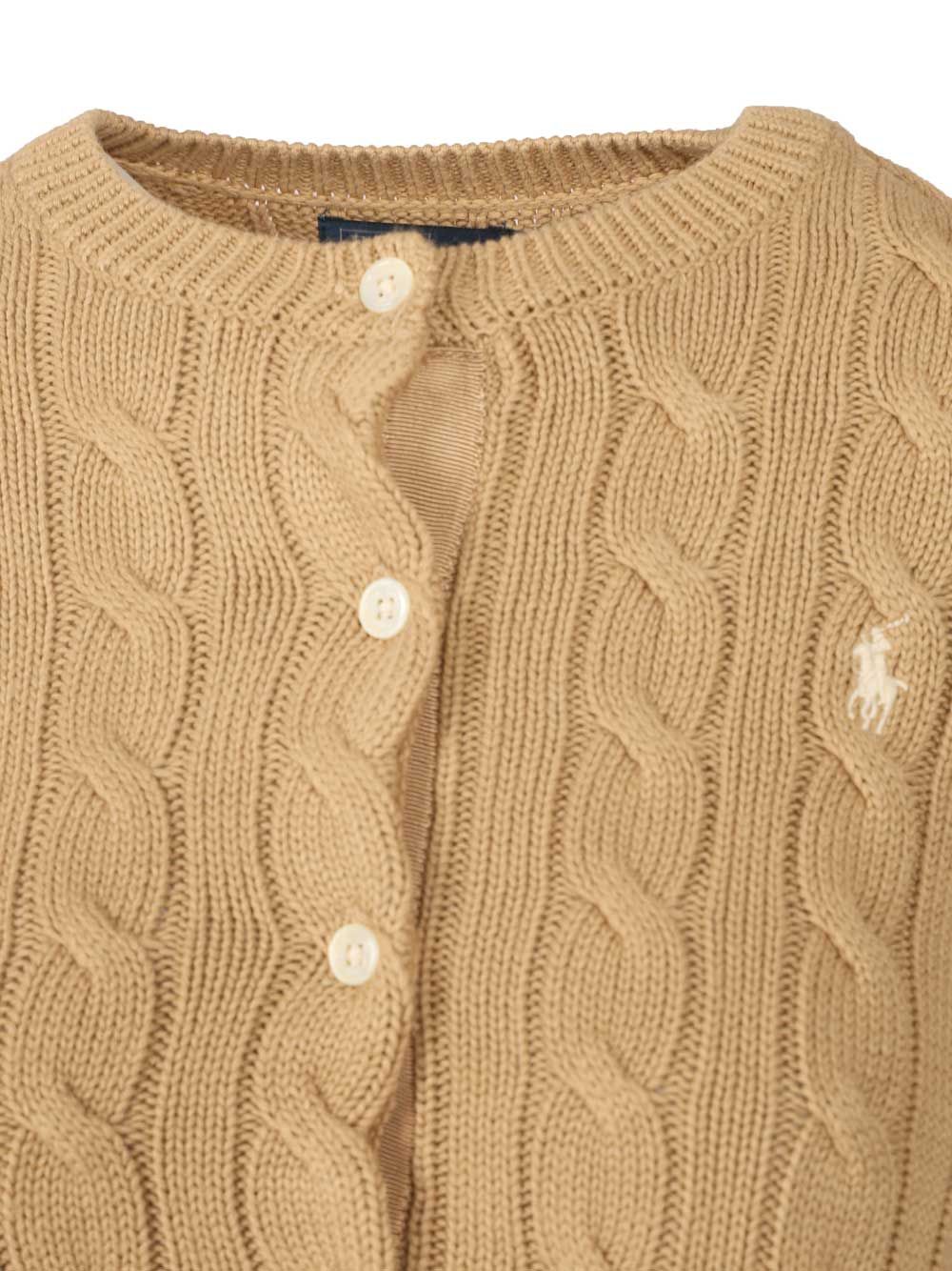 Polo Ralph Lauren Cotton Cardigan By Polo Ralph Lauren Knitwear - Verde | e252b6ef6a49faf4ad532872afdca50fecb72d90