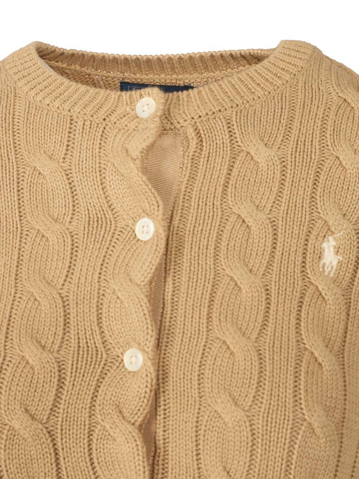 Polo Ralph Lauren Cotton Cardigan By Polo Ralph Lauren Knitwear - Verde | e252b6ef6a49faf4ad532872afdca50fecb72d90