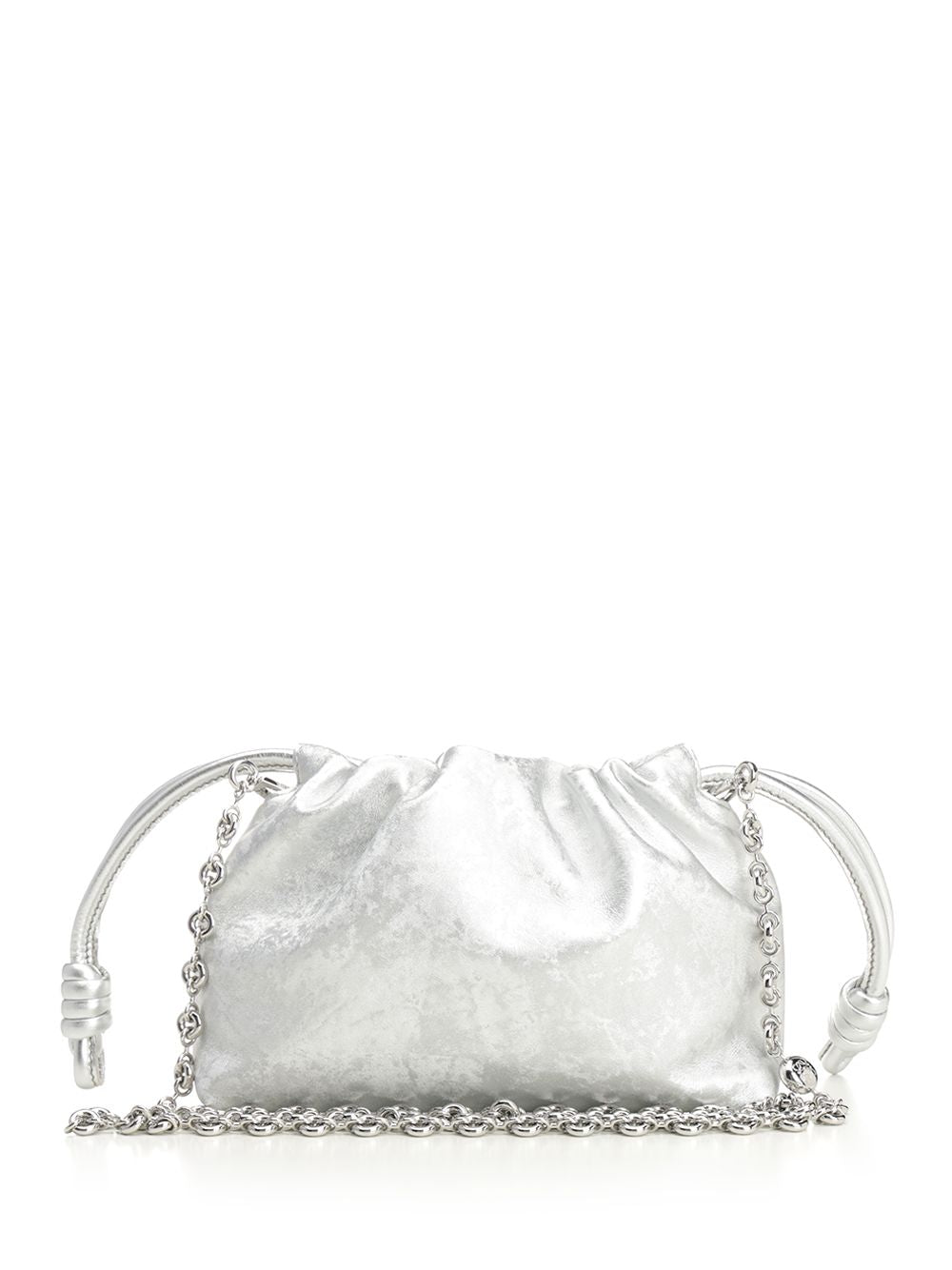 Loewe Flamenco Clutch Handbags - Silver | 63c691647d2a3e7ef24baf21693f0ee07cd47d28