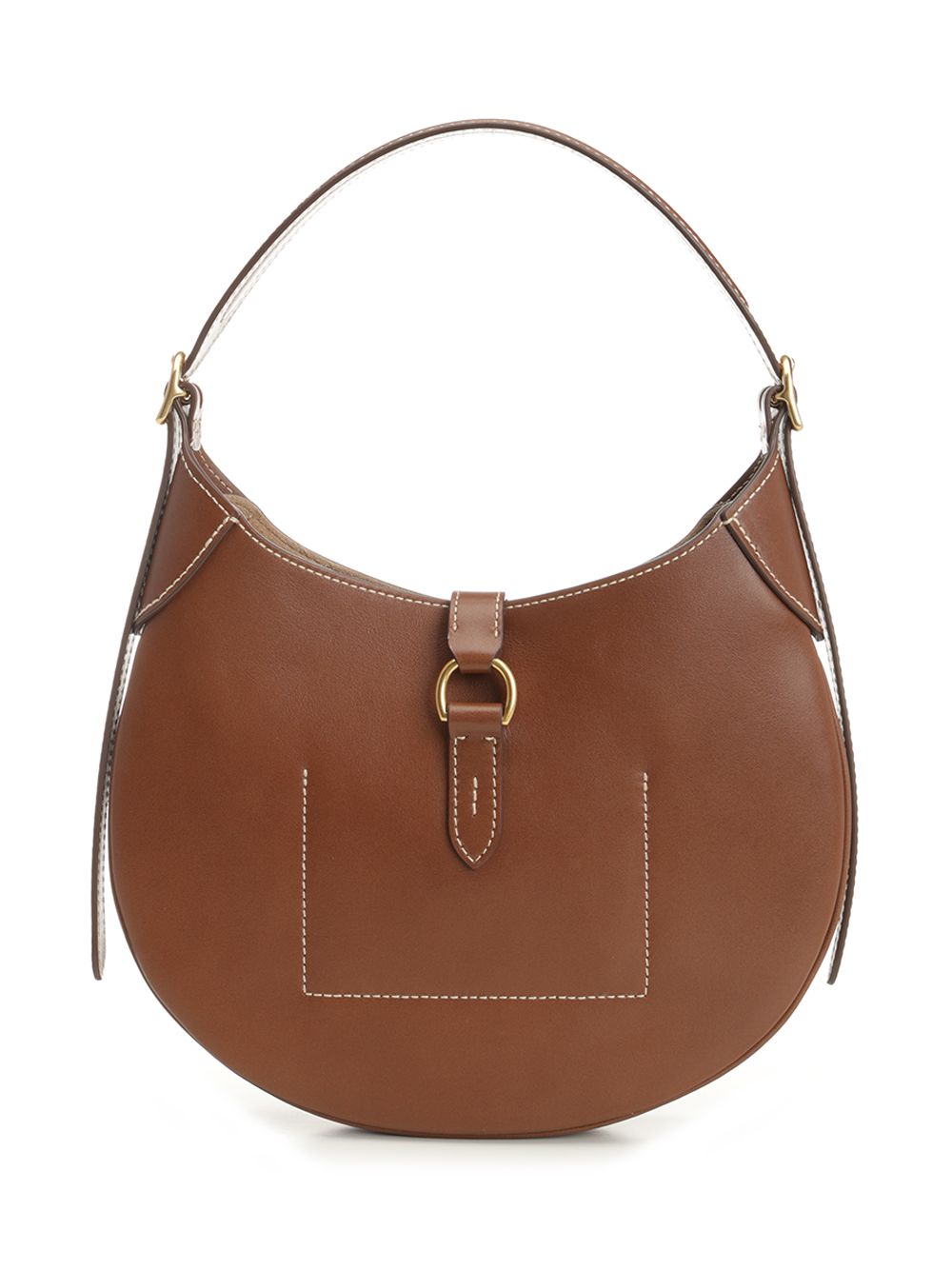 Polo Ralph Lauren Small Polo Id Leather Shoulder Bag Shoulder Bags - Marrone | 7115be9429b021f97c5bcb05576f2e922816000b