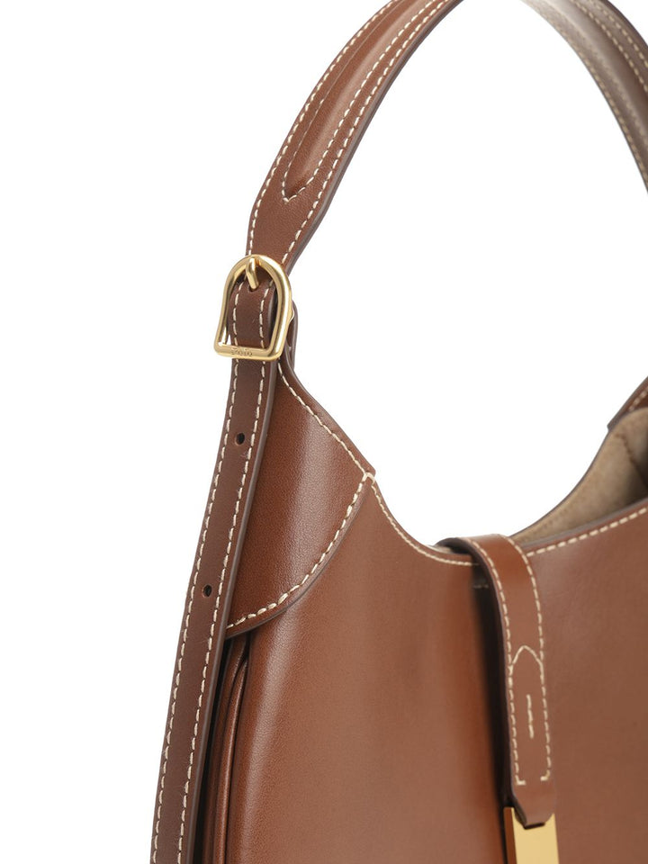 Polo Ralph Lauren Small Polo Id Leather Shoulder Bag Shoulder Bags - Marrone | 08c420ec0860ebbf99ecf7818e3c6e9afc4df06c