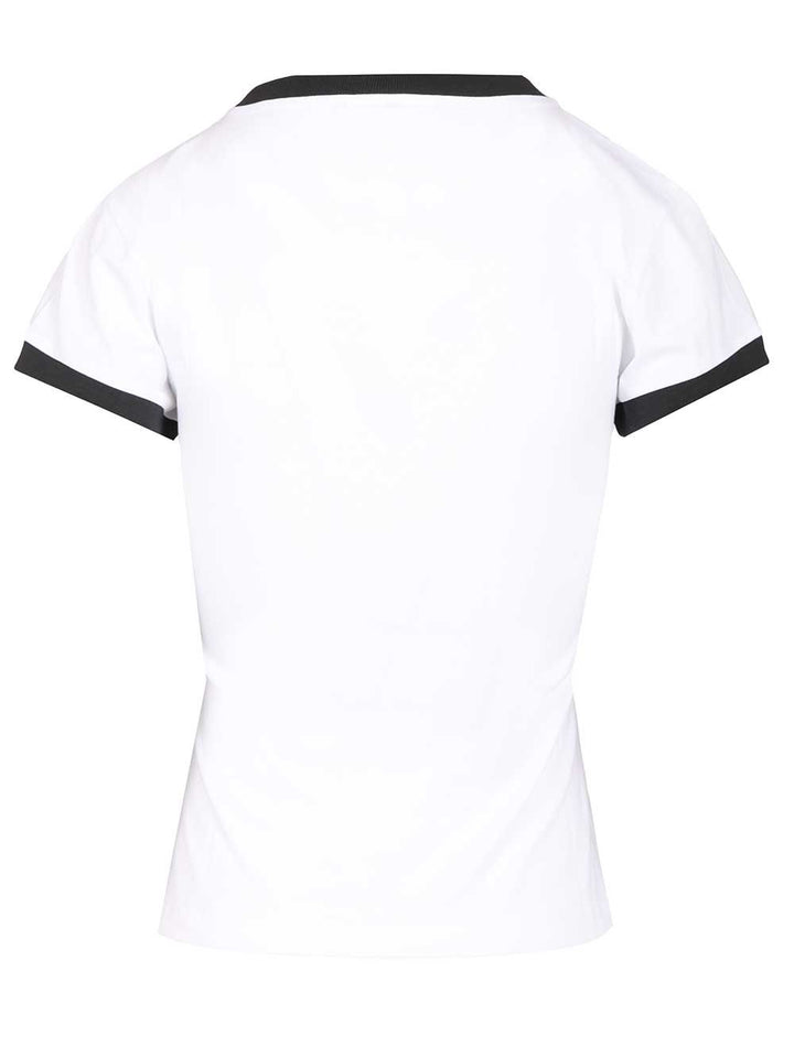 Ganni Cotton T-Shirt - Bianco | 76f63c4ad9b72ca46ada76246e0f9694e6830c22