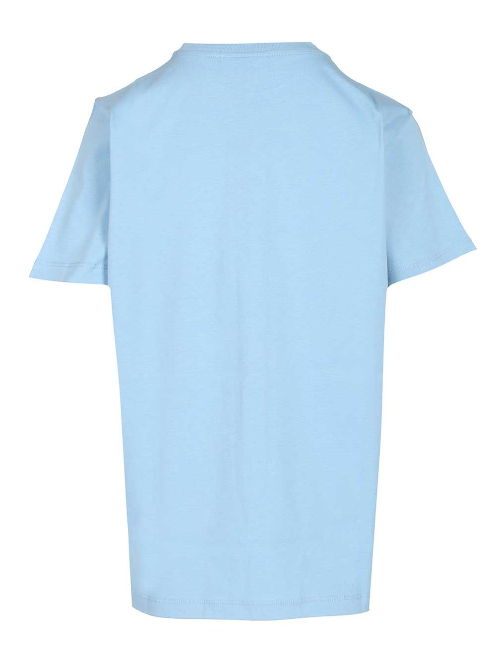 Ganni Cotton T-Shirt - Light blue | 2c8fed25f0b5f01f2dd92d39805890c2c5a992d9