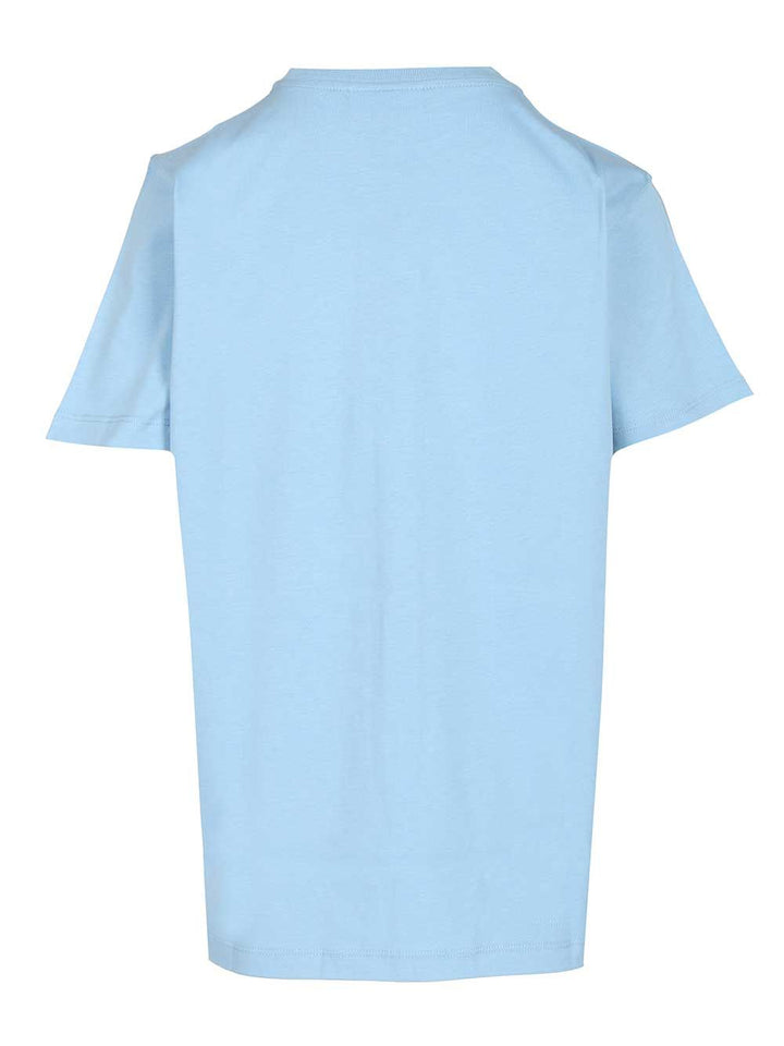 Ganni Cotton T-Shirt - Light blue | 2c8fed25f0b5f01f2dd92d39805890c2c5a992d9