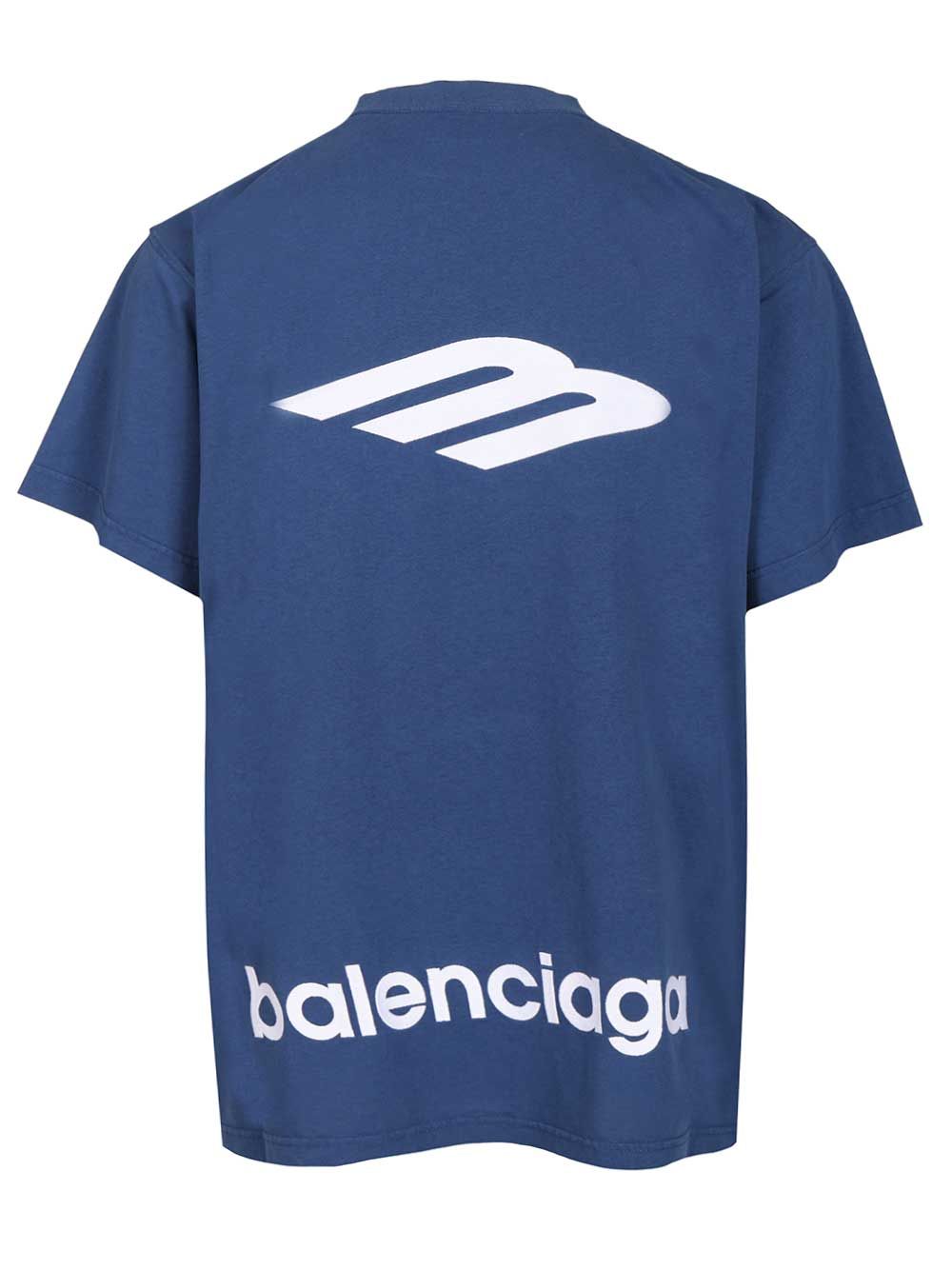 Balenciaga Oversized T-Shirt - Blu | 8dd4682e24590a49361c7571cce6dbcf6bc58dbd