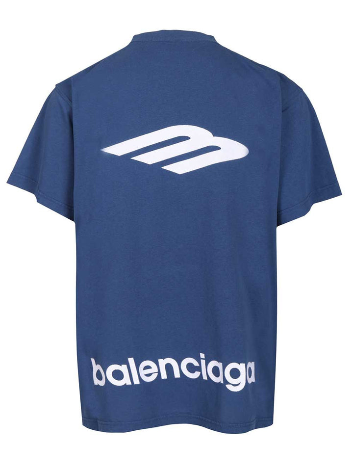 Balenciaga Oversized T-Shirt - Blu | 8dd4682e24590a49361c7571cce6dbcf6bc58dbd
