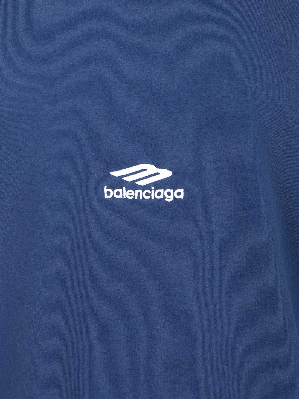Balenciaga Oversized T-Shirt - Blu | 19b93a36605d8906570c66b65e771fbd2b1556df