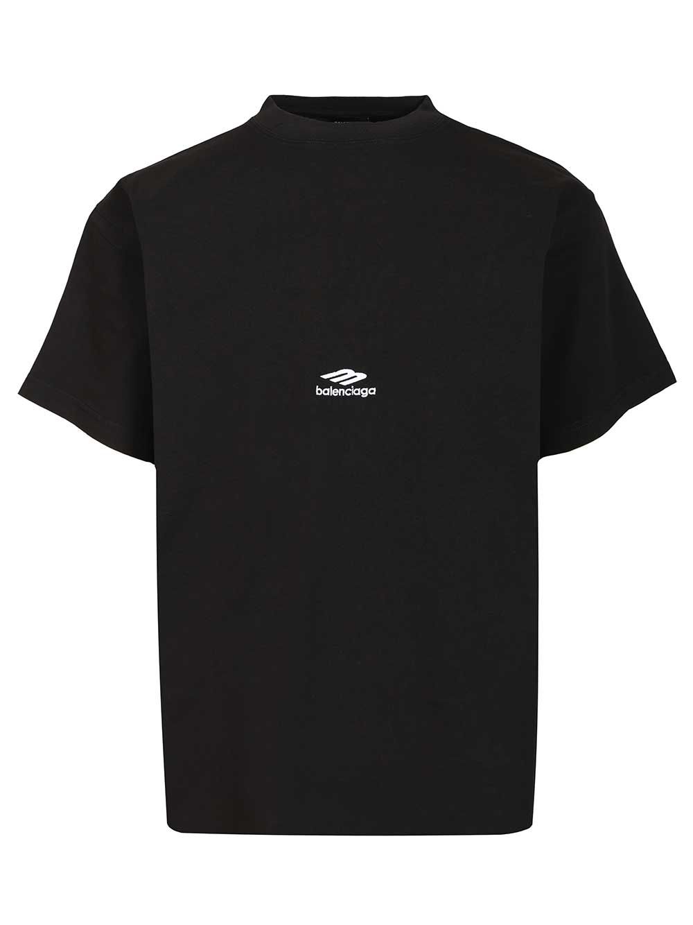 Balenciaga Oversized T-Shirt - Nero | e82ba24148083241a972b348ff660e4a1e19a3d7