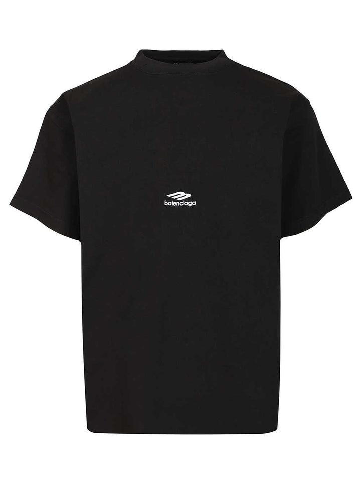 Balenciaga Oversized T-Shirt - Nero | e82ba24148083241a972b348ff660e4a1e19a3d7