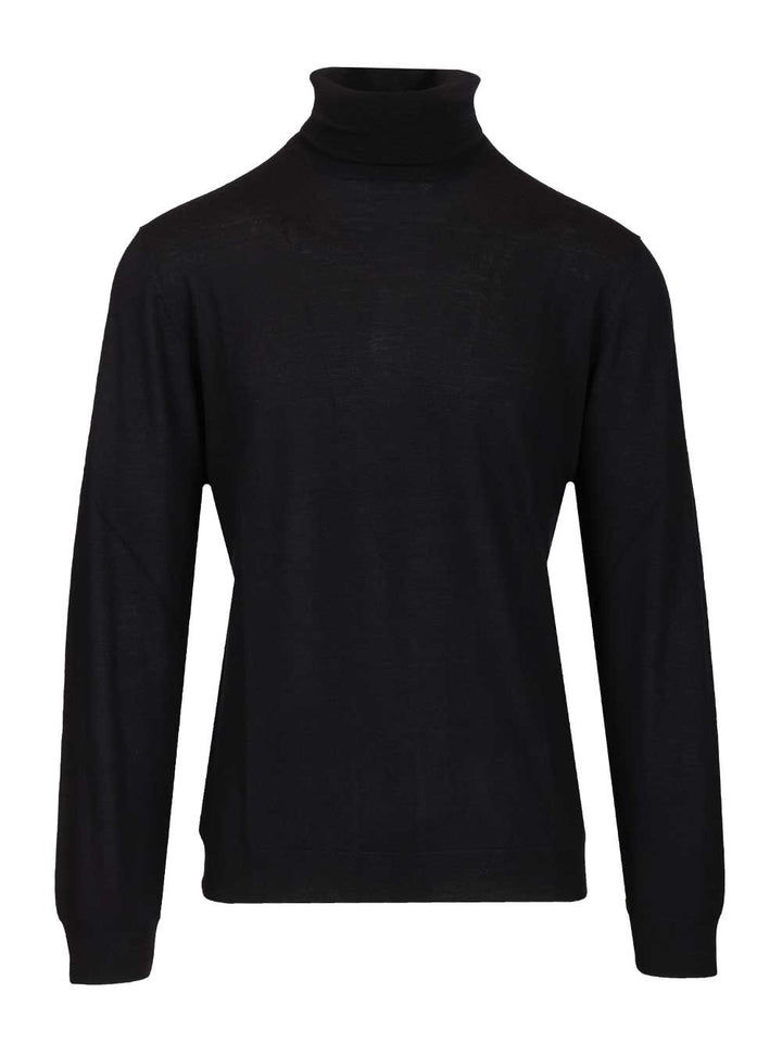 Al Duca D'Aosta Merino Wool Turtleneck Knitwear - Blu | dc33915c7052659e422553c0f25d81535d075bad