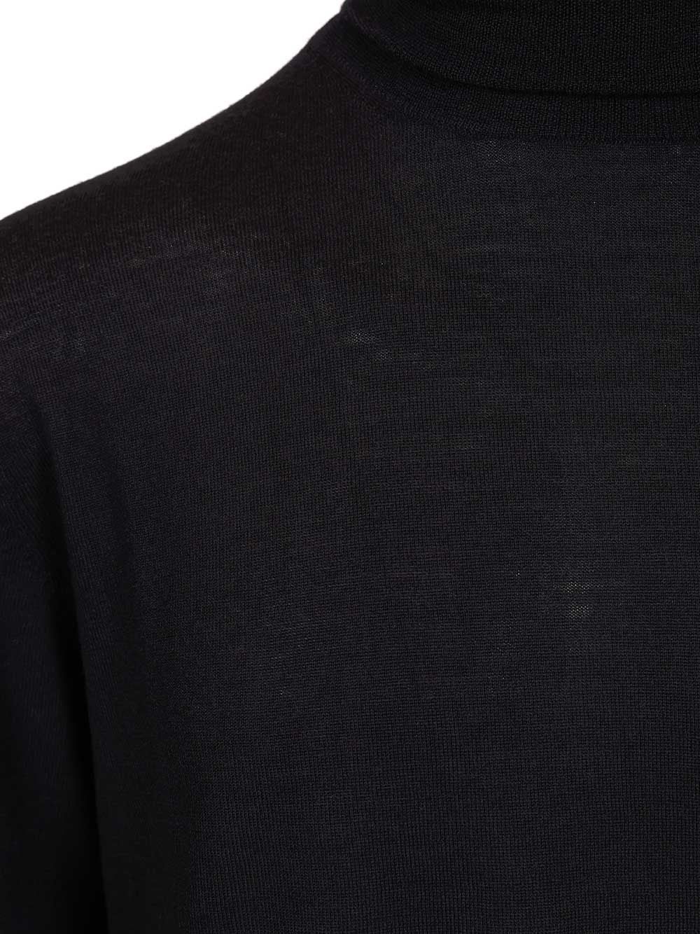 Al Duca D'Aosta Merino Wool Turtleneck Knitwear - Blu | 9b8d5ef568c7acfd849803c779fefab37aeb4aa6