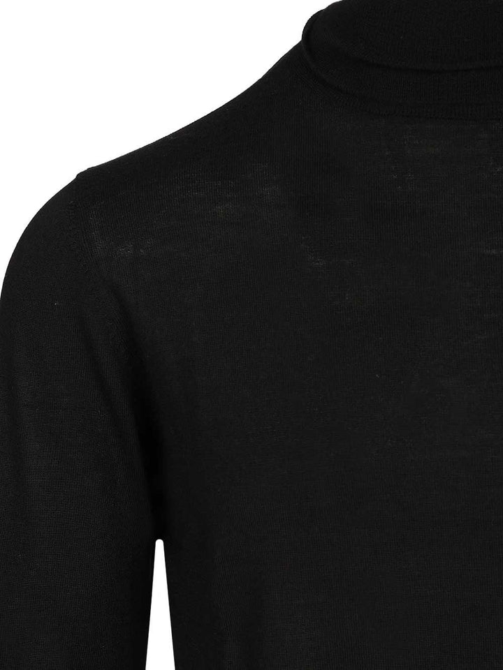 Al Duca D'Aosta Merino Wool Turtleneck Knitwear - Nero | a3702a780ee1951dea8ec90cb3e4ac7659bd420e