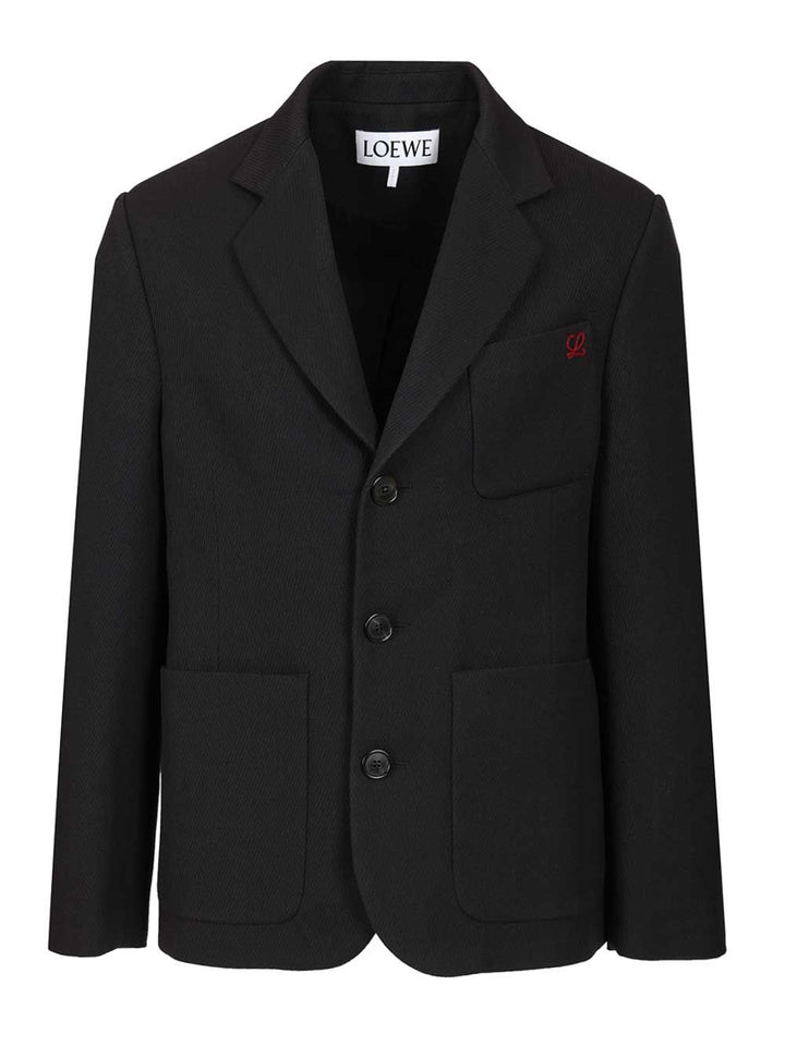Loewe Wool Jacket Giacche - Blu | c52bd22169fedf4cd3e61d454f25b31b106045aa
