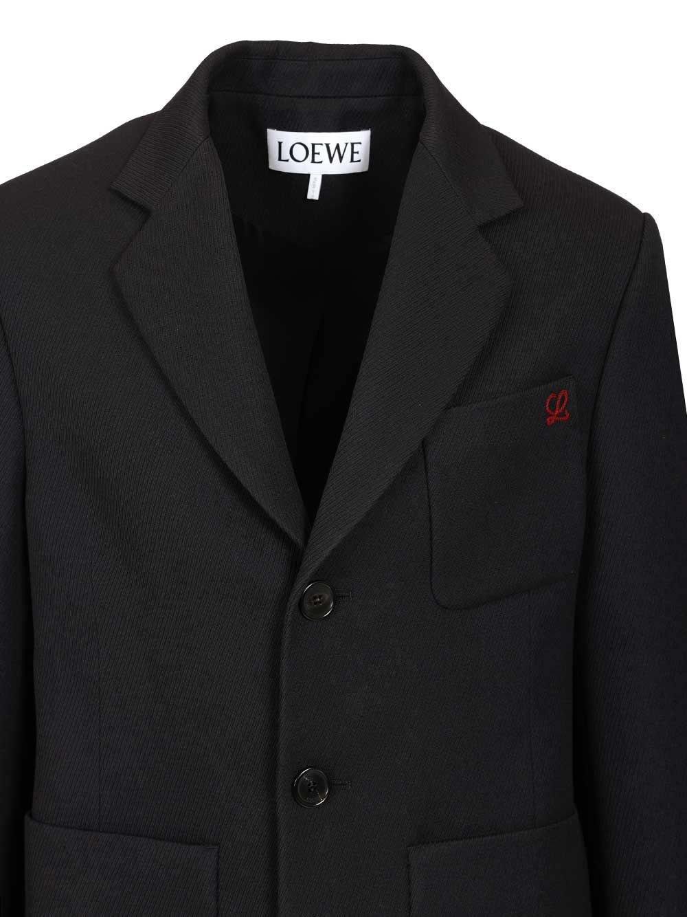 Loewe Wool Jacket Giacche - Blu | a237c8ccb71d57145a2489b4c70f9033899c620a