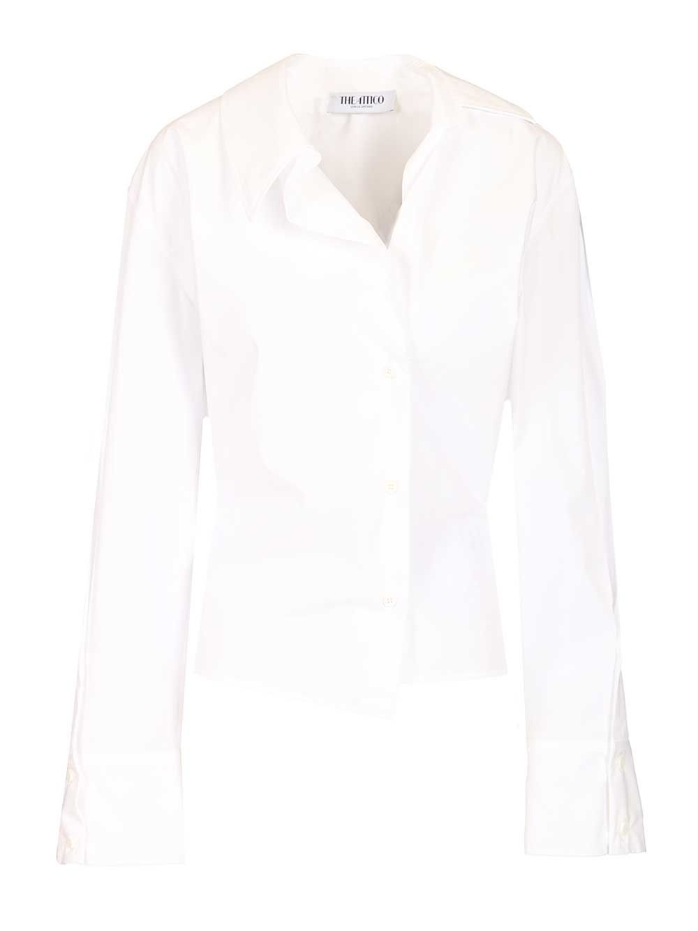 The Attico Poplin Shirt Shirts - Bianco | 5b43b92802dcd93d9ce799067e35c67bdd576f14