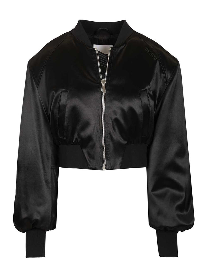 The Attico Satin Bomber Jacket Giacche - Nero | 4ae0c120171403b4989823ae83371be23c6093a5