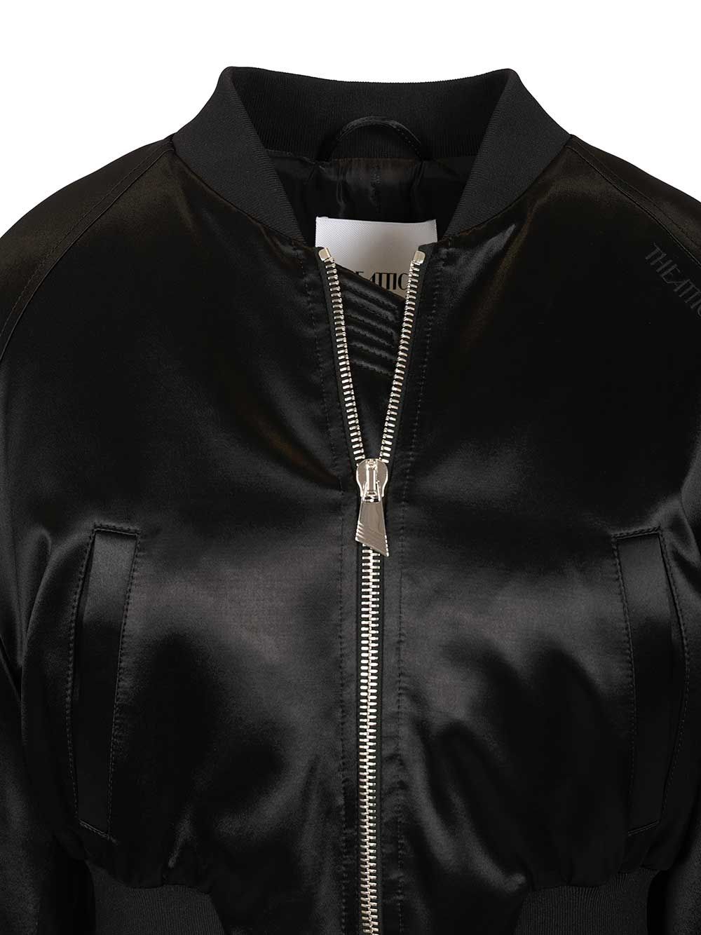 The Attico Satin Bomber Jacket Giacche - Nero | 732be086c9890ec57e06f639b92adb146c95a78c