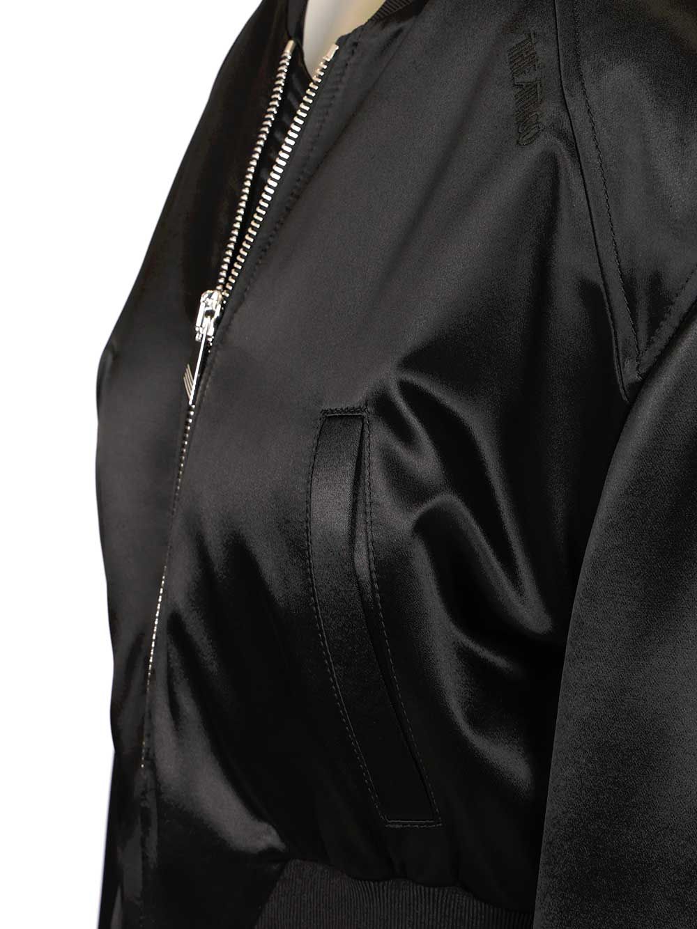 The Attico Satin Bomber Jacket Giacche - Nero | 8a0a7900a790b264d8ee7a38e6e565b5ae464a8b