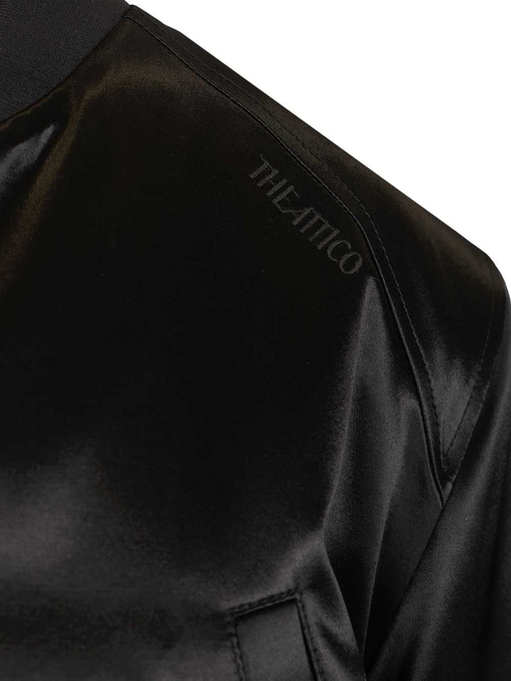 The Attico Satin Bomber Jacket Giacche - Nero | dcfd6b451efbbee0243a745e7c9d5b1d70b5197e