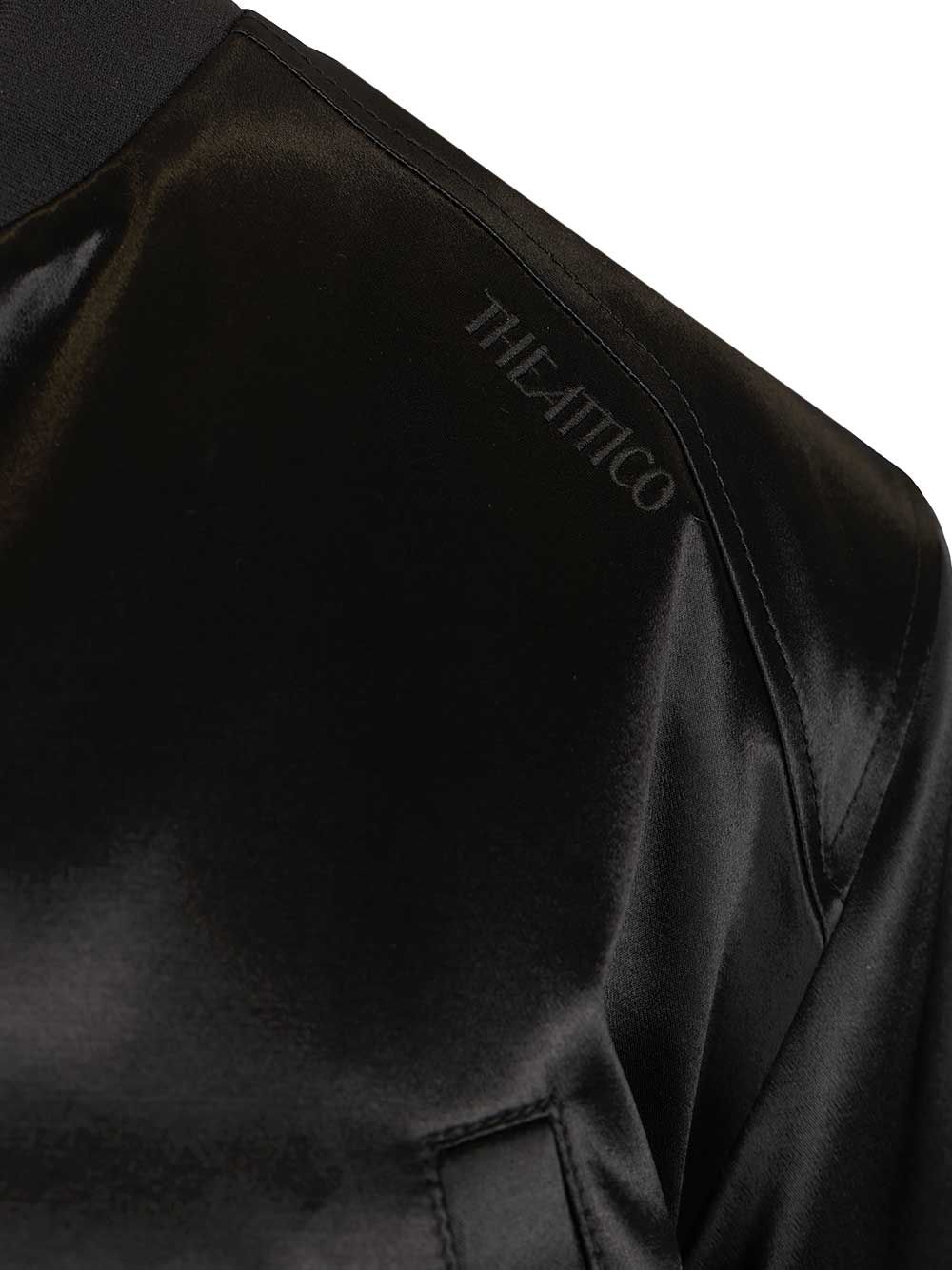 The Attico Satin Bomber Jacket Giacche - Nero | dcfd6b451efbbee0243a745e7c9d5b1d70b5197e