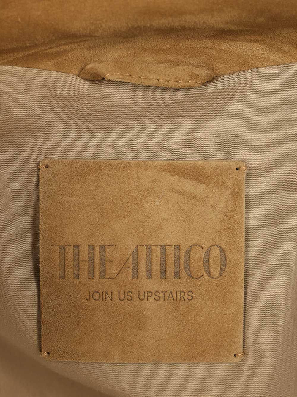 The Attico Leather Bomber Jacket Giacche - Beige | f5f0ad3ecf6fc2f9d280e3b18c07d50551e54e63