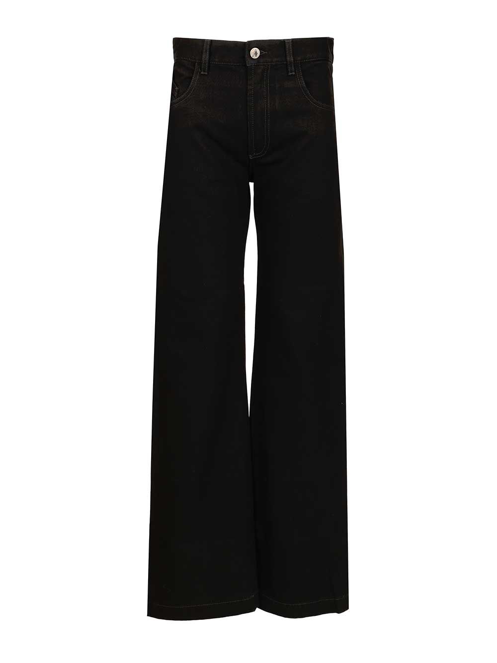 The Attico Cotton Jeans - Nero | d909de0e8e2451ab1dac66d66f1798f824e196d8