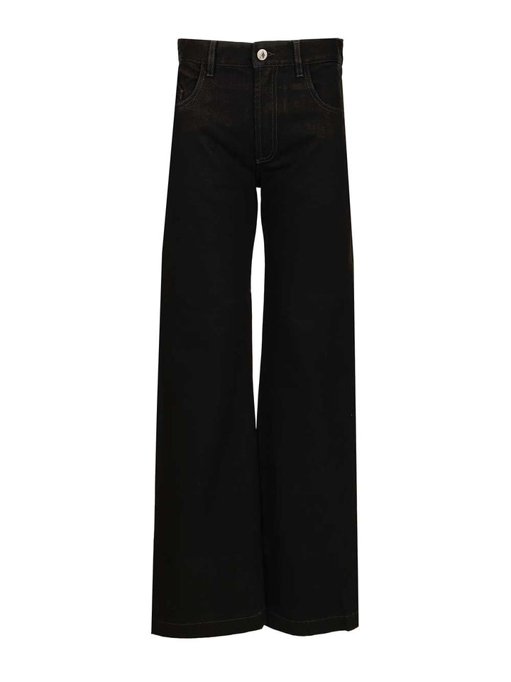 The Attico Cotton Jeans - Nero | d909de0e8e2451ab1dac66d66f1798f824e196d8