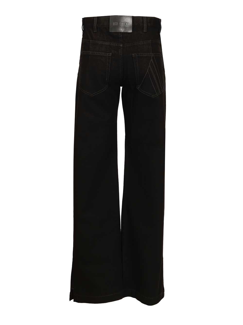 The Attico Cotton Jeans - Nero | c0cf0e8c7d04b4193ebfeb6eb0db617b65dd31ed
