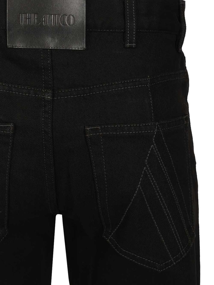 The Attico Cotton Jeans - Nero | d307f7e5f0fb08b785a4933759cbb6dc622bfa4c
