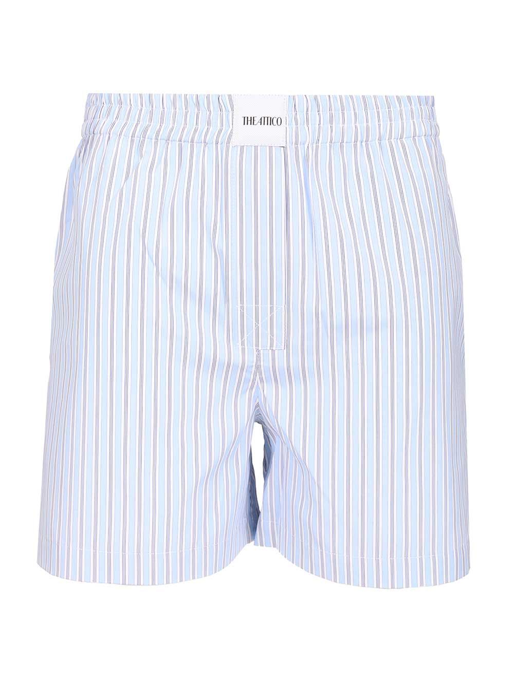 The Attico Cotton Shorts Trousers - Light blue | 709dba9caf20f2d3e05b9a5b2e25af1883768c9b