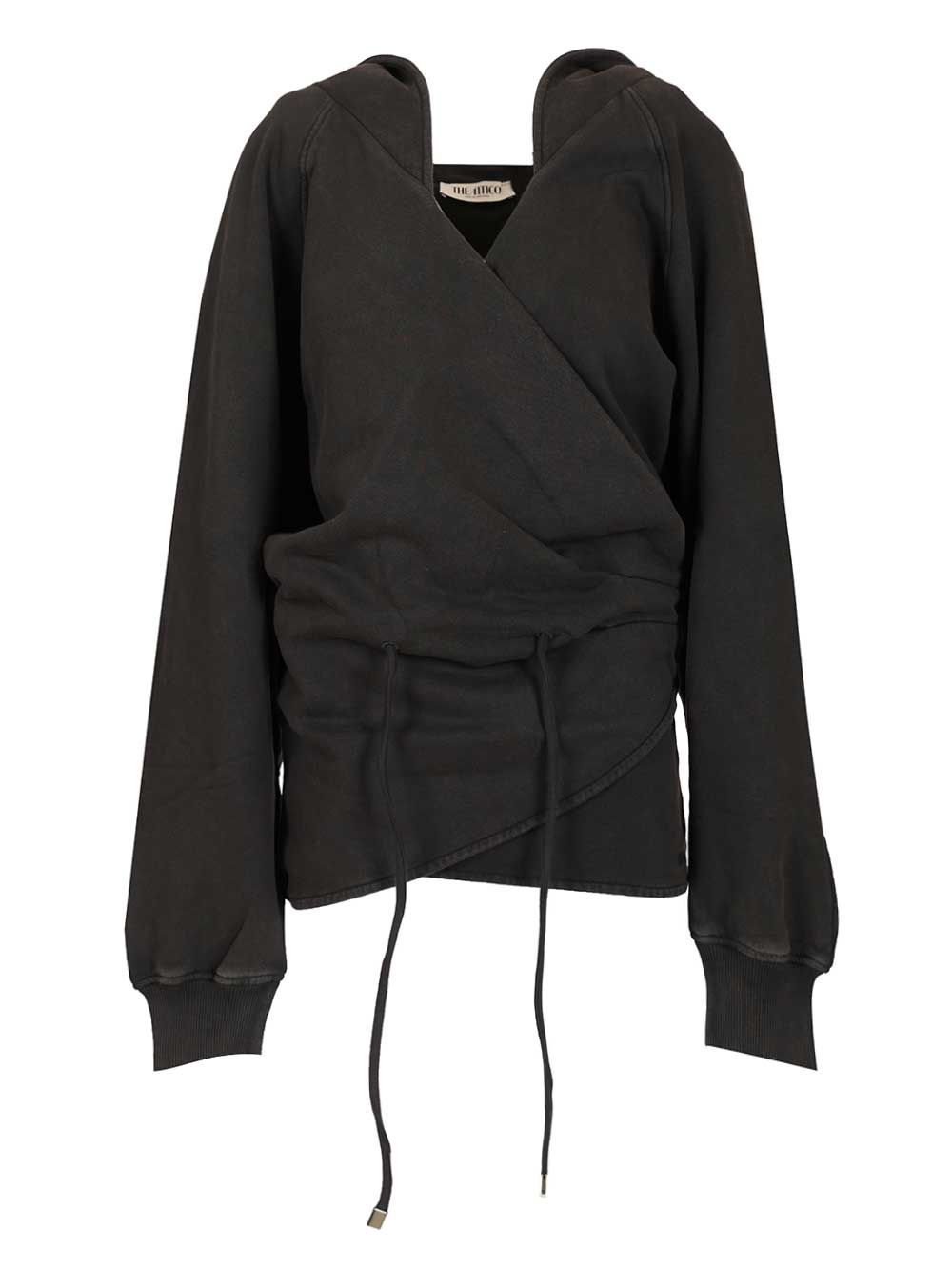 The Attico Jersey Sweatshirt Dress Abiti - Nero | fa7b9f5aec17f68d61e12e44c27df969852e9ba7