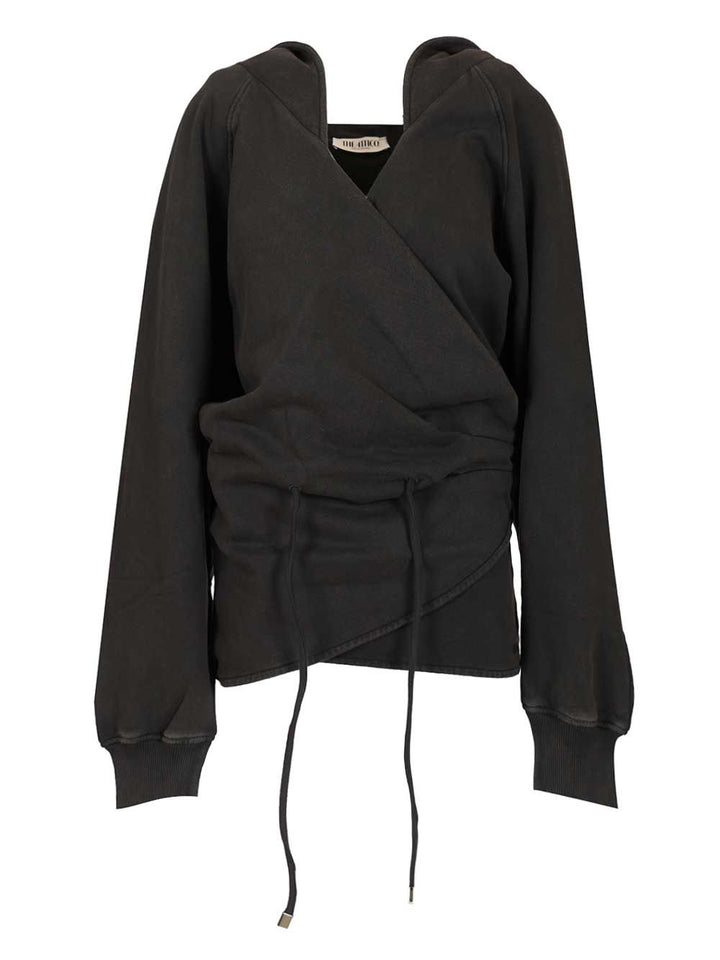 The Attico Jersey Sweatshirt Dress Abiti - Nero | fa7b9f5aec17f68d61e12e44c27df969852e9ba7