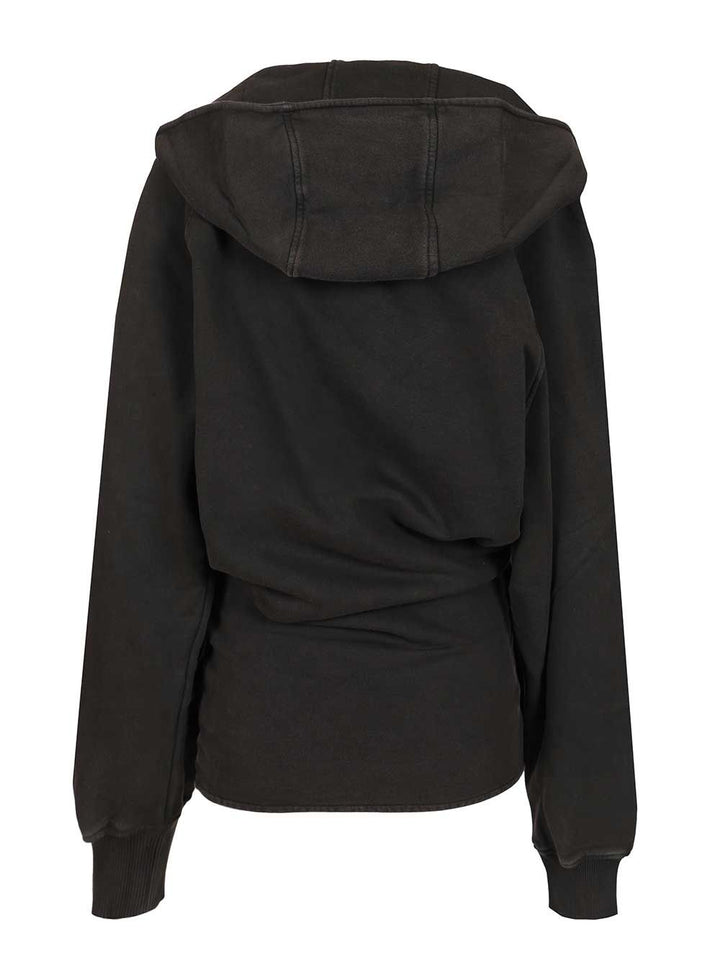 The Attico Jersey Sweatshirt Dress Abiti - Nero | f3fdbaa2e67adb9c4febeb23eb7c9c56a3f06ec9