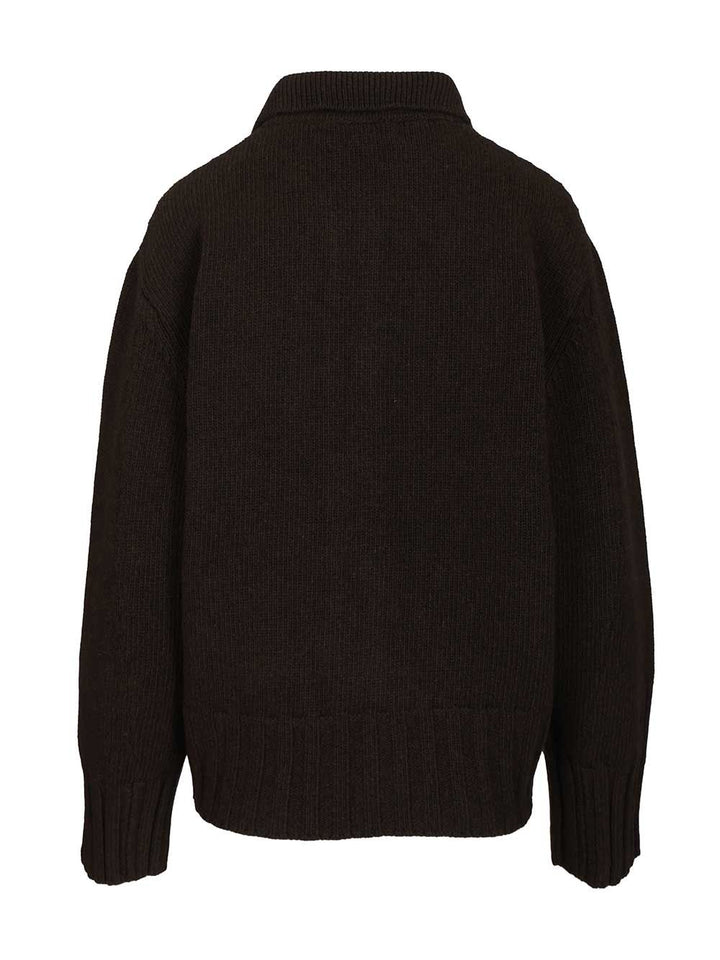 The Attico Cashmere And Wool Cardigan Knitwear - Marrone | e81d0d933b93ac4c7b9bb36b30bfbdcef1b0e693