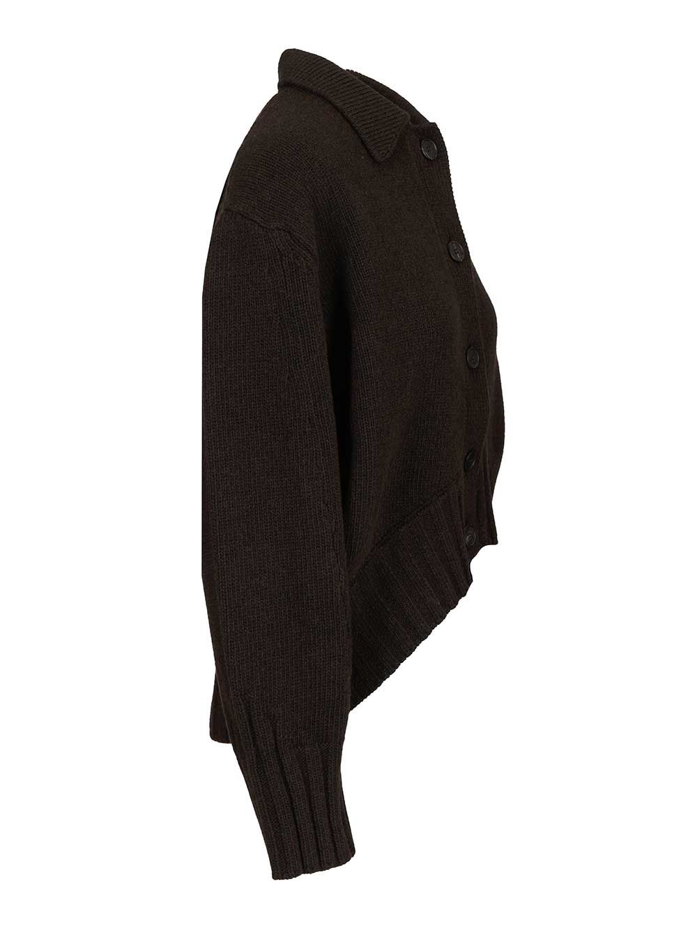 The Attico Cashmere And Wool Cardigan Knitwear - Marrone | 8bbdaa72ae8e21156d7ef8945e8db916d40d5d59